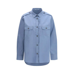 Prada Blue Cotton Dress Shirt - IT42 | L