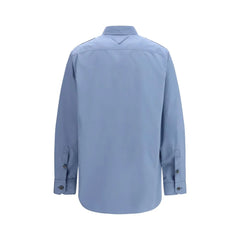 Prada Blue Cotton Dress Shirt - IT42 | L
