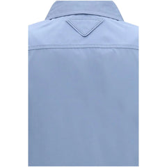 Prada Blue Cotton Dress Shirt - IT42 | L