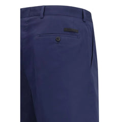 Prada Blue Cotton Shorts