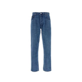 Prada Blue Cotton Straight-Leg Jeans - W30
