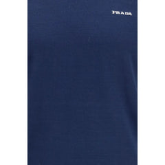 Prada Blue Cotton T-Shirt