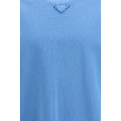 Prada Blue Cotton T-Shirt - XL