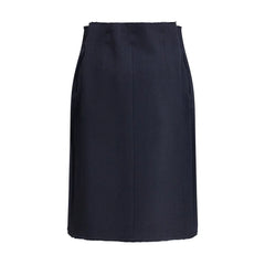 Prada Blue Fleece Wool Midi Skirt - IT40 | M