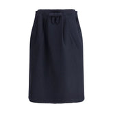 Prada Blue Fleece Wool Midi Skirt - IT40 | M