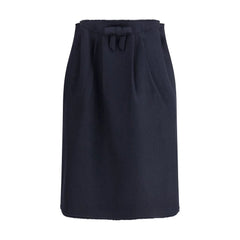 Prada Blue Fleece Wool Midi Skirt - IT40 | M