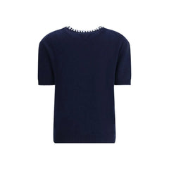 Prada Blue Fleece Wool Sweatshirt - IT42 | L
