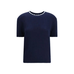 Prada Blue Fleece Wool Sweatshirt - IT42 | L
