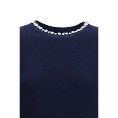 Prada Blue Fleece Wool Sweatshirt - IT42 | L