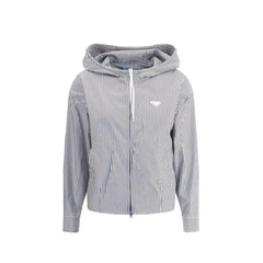 Prada Blue Polyamide Bomber - 42