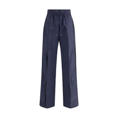 Prada Blue Recycled Polyamide Casual Pants - IT38 | S