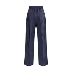 Prada Blue Recycled Polyamide Casual Pants - IT38 | S