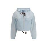 Prada Blue Recycled Polyamide Shell Jacket