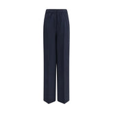 Prada Blue Silk Casual Pants - IT40 | M