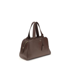 Prada Brown Calf Leather Bos Taurus Handbag - Satchel Bags