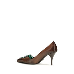 Prada Bruin Kalfsleer Bos Taurus Veter - EU38.5/US8.5