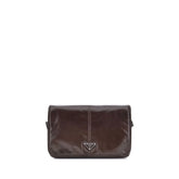 Prada Brown Calf Leather Bos Taurus Shoulder Bag