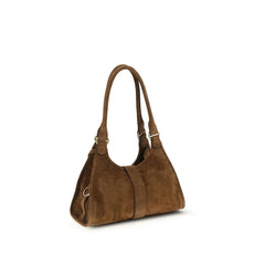 Prada Brown Calf Leather Bos Taurus Shoulder Bag