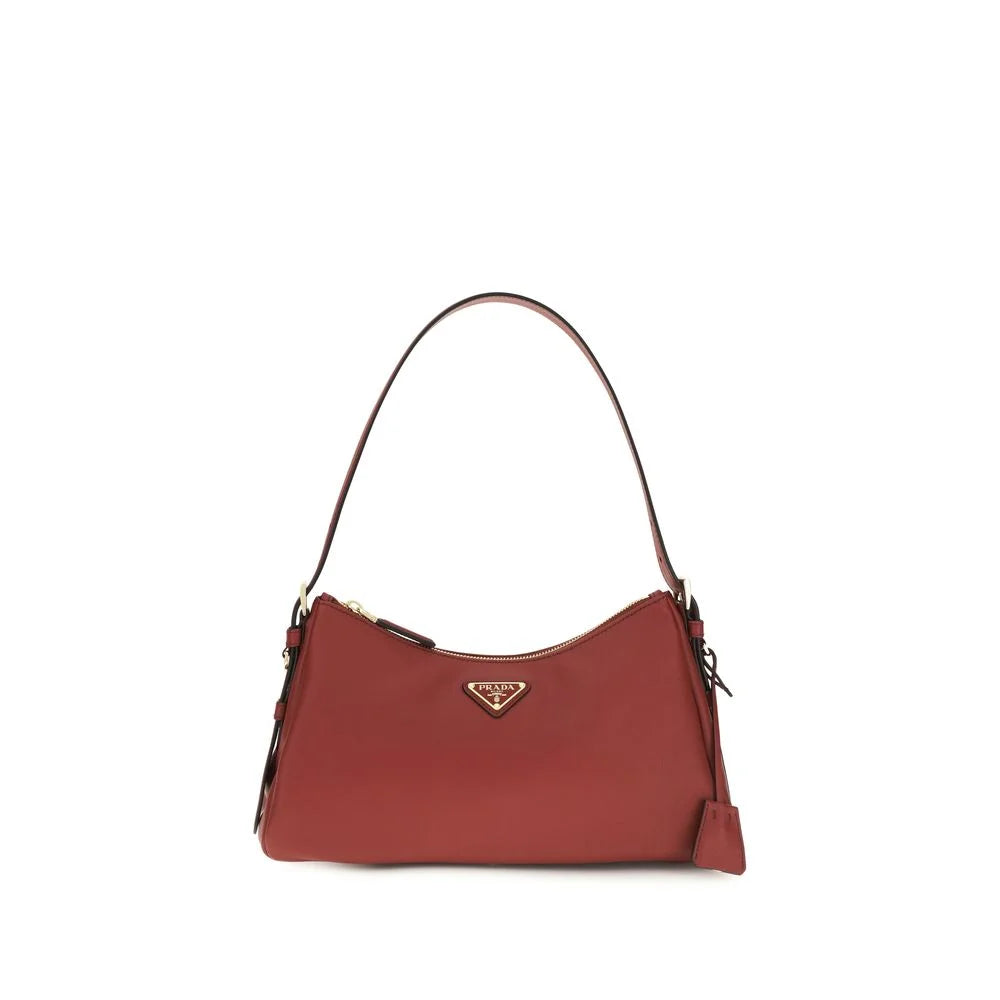 Prada Brown Calf Leather Bos Taurus Shoulder Bag