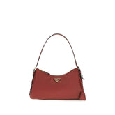 Sac bandoulière en cuir de veau marron Prada Bos Taurus