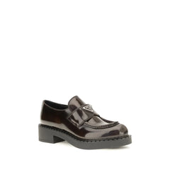 Prada Braune Slip-On Loafer aus Kalbsleder Bos Taurus