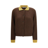 Prada Brown Cashmere Cardigan - IT42 | L