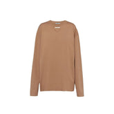 Prada Brown Cotton Long Sleeve T-Shirt - M