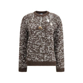 Prada Brown Fleece Wool Sweatshirt - IT40 | M