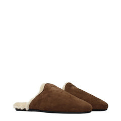 Prada Brown Leather Slippers - EU36.5/US6.5