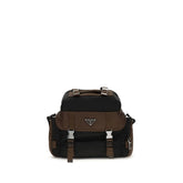 Prada Brown Recycled Polyamide Shoulder Bag