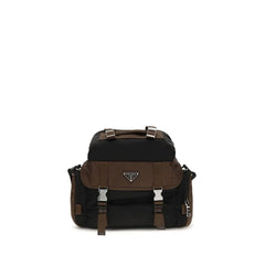 Prada Brown Recycled Polyamide Shoulder Bag