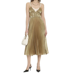 Prada Gold Polyester Casual Dress - 40