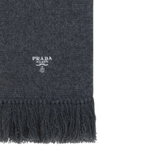 Prada Gray Cashmere Scarf