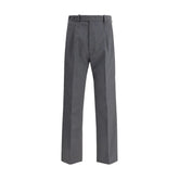 Prada Gray Fleece Wool Dress Pants