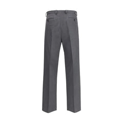 Prada Gray Fleece Wool Dress Pants