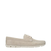 Prada Grijs Leer Slip-On Loafers - EU36/US6