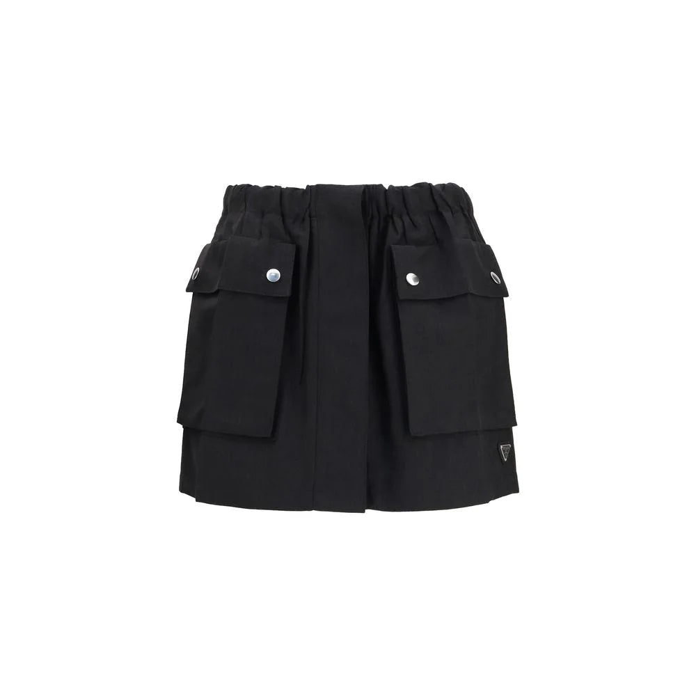 Prada Gray Linen Mini Skirt - IT40 | M