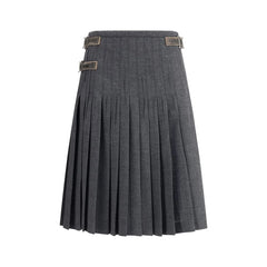 Prada Gray Mohair Long Skirt - IT40 | M