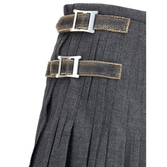 Prada Gray Mohair Long Skirt - IT40 | M