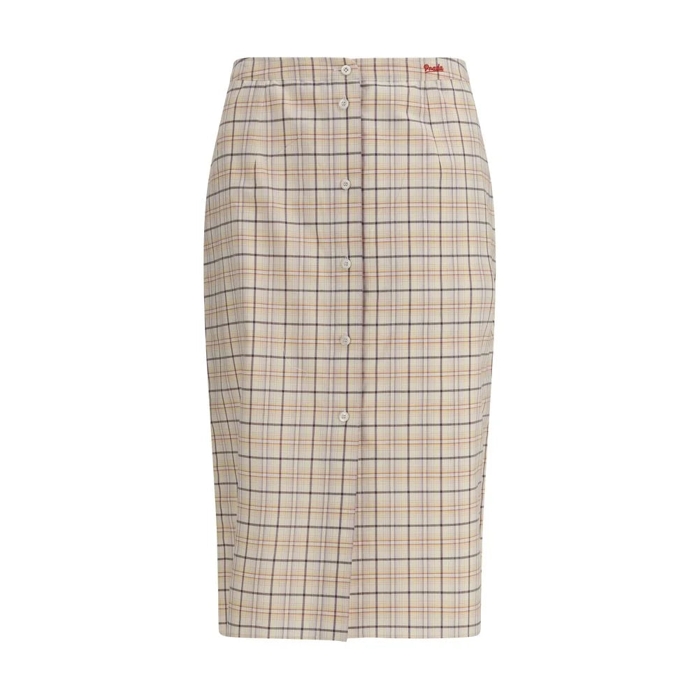 Prada Multicolor Cotton Midi Skirt - IT42 | L