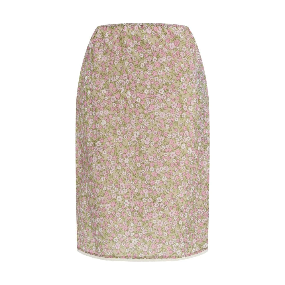 Prada Multicolor Nylon Midi Skirt - IT40 | M