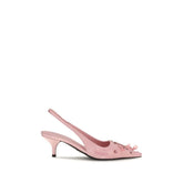Prada Multicolor Satin Mid Heel Pumps - EU37/US7