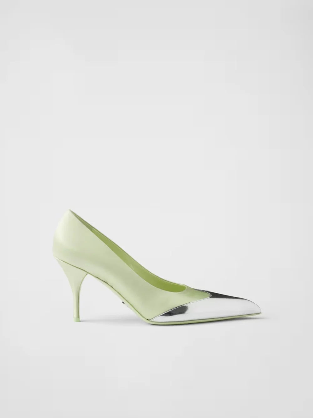 Prada Satin And Metallic Leather Pumps - EU35.5/US5.5 - Heels