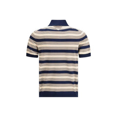 Prada Striped cotton Polo - Polos