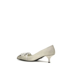 Prada White Calf Leather Bos Taurus Lace-Up - EU36.5/US6.5