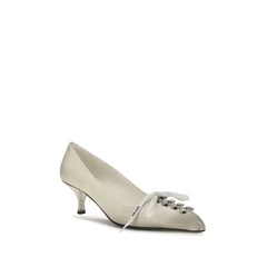Prada White Calf Leather Bos Taurus Lace-Up - EU36.5/US6.5