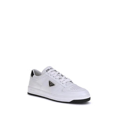 Prada White Calf Leather Bos Taurus Low Top Sneakers - EU41/US8