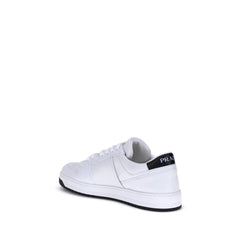 Prada White Calf Leather Bos Taurus Low Top Sneakers - EU41/US8