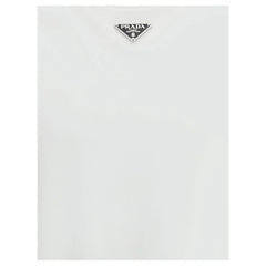 Prada White Cotton T-Shirt - L