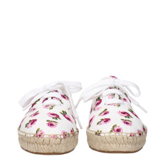 Prada White Fabric Espadrilles - EU36.5/US6.5